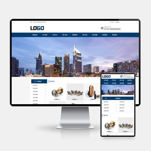 (H5自适应)展示型企业通用网站模板 企业官网网站源码下载