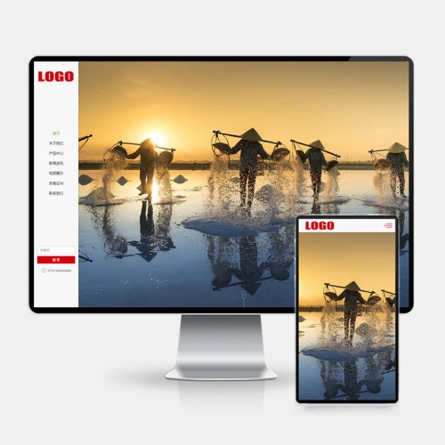 (H5自适应)水果食品网站模板 红色农业农产品网站源码下载 - 带视频