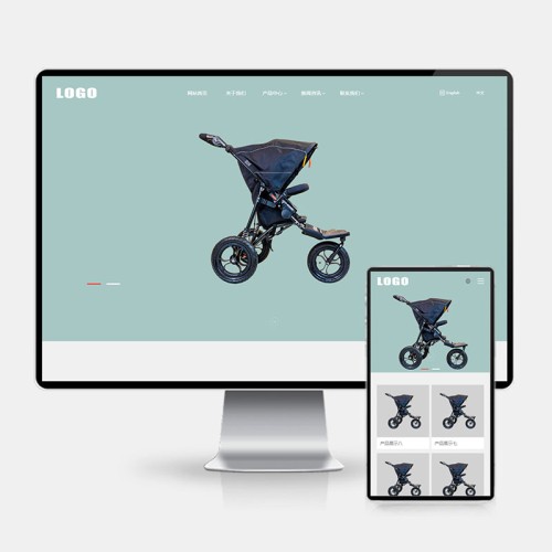 (H5自适应)中英文双语婴儿车安全座椅网站模板