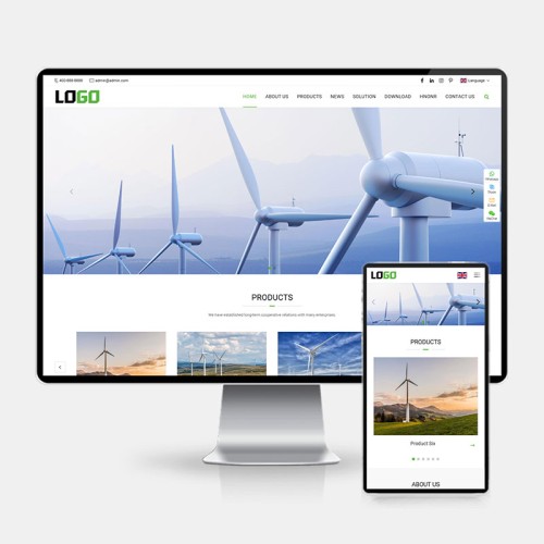 (H5自适应)通用外贸网站模板 中英文网站源码 - 带三级子栏目